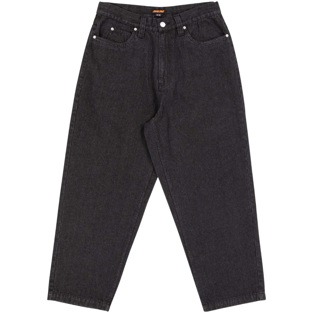 2026 Santa Cruz Mens Big Denim Pants SCA-PNT-1516 - Black Wash